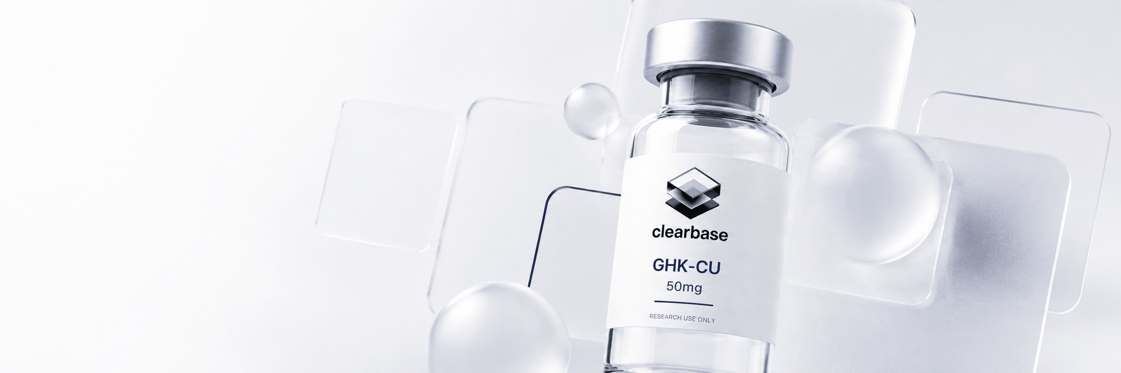 clearbase GHK-CU research peptide vial